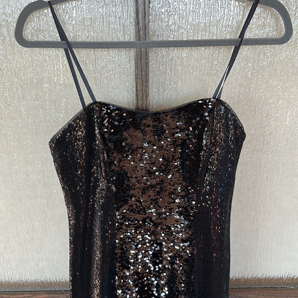 AIDAN MATTOX Womens Sleeveless Sweetheart Neckline Full-Length Formal dress Sz 0 - Picture 3 of 11